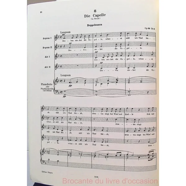 16 Female Choruses (Partition) Schumann Robert (texte en Allemand)