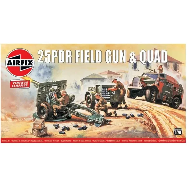 25pdr Field Gun and Quad Tractor 'Vintage Classic series'