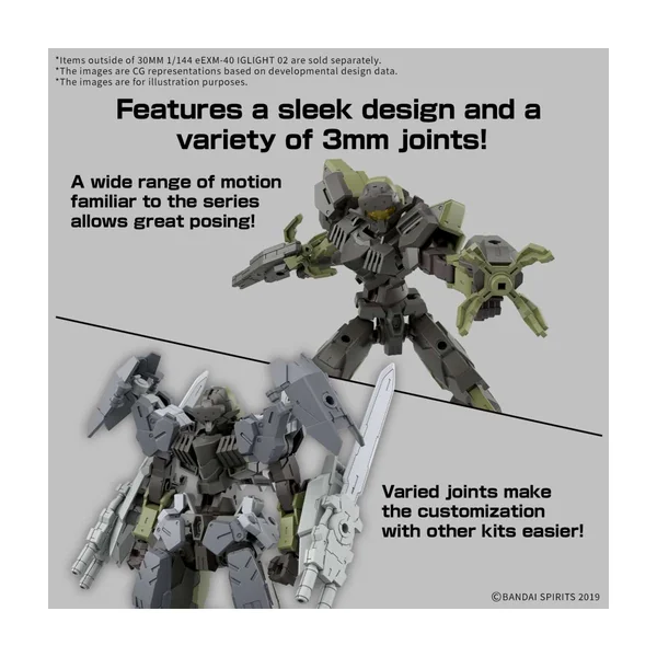 30 Minutes Missions 1/144: eEXM-40 Iglight 01 (Plastic Model) [Bandai Spirits]