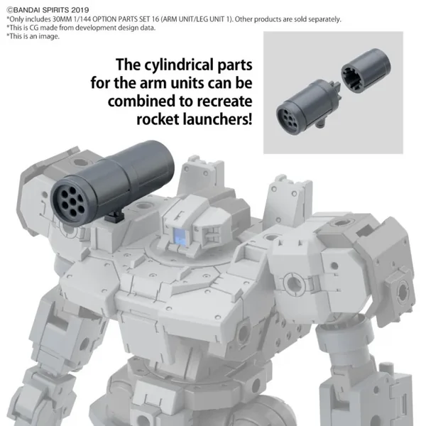 30MM - 1/144 Option Parts Set 16 (Arm Unit/Leg Unit 1) - Model Kit
