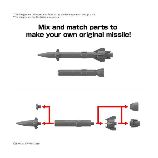 30mm 1/144 Option Parts Set 21 Multi Missile 1