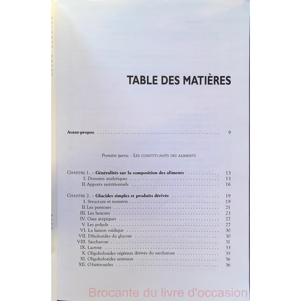 Abrégé de biochimie alimentaire