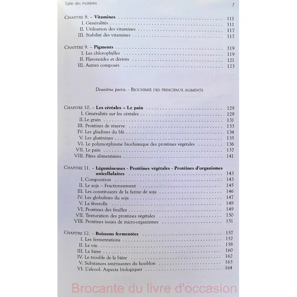 Abrégé de biochimie alimentaire