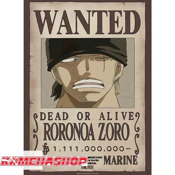 Affiche Wanted Zoro - New World Prime