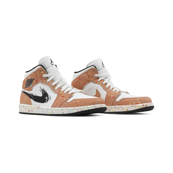 Air Jordan 1 Mid SE 'Brushstroke Paint Splatter'