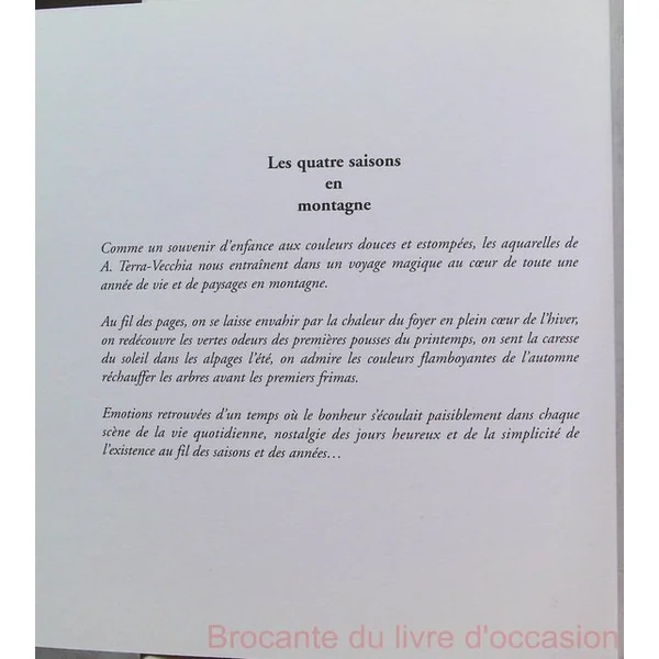 Album des 4 Saisons, aquarelles par Terra Vecchia