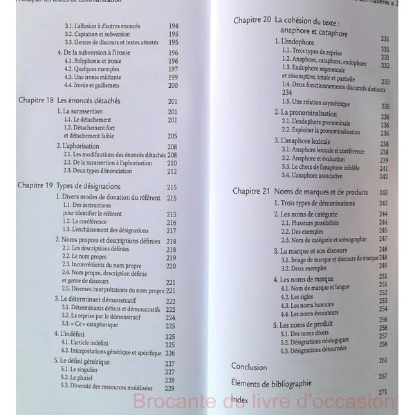 Analyser les textes de communication-