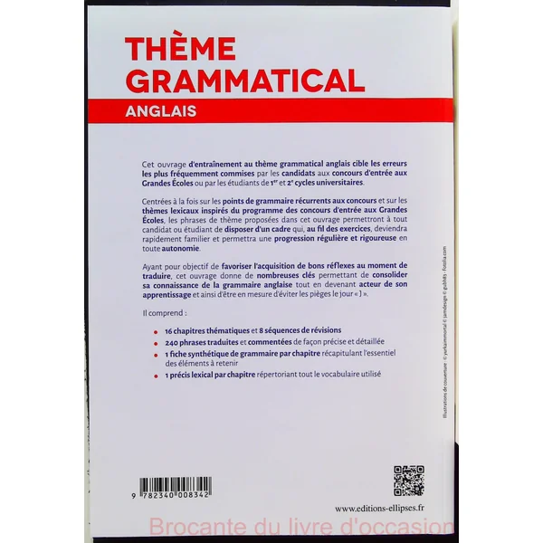 Anglais Thème Grammatical les Bons Reflexes-1