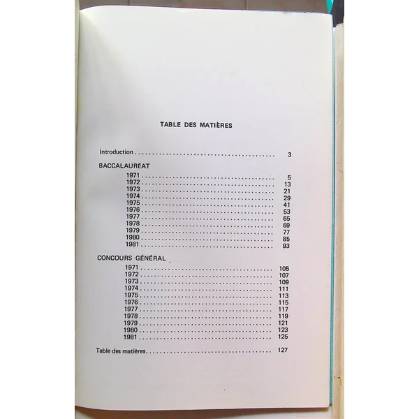 Annales du russe aux examens et concours 1971-1981
