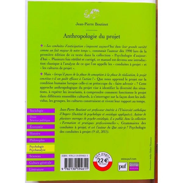 Anthropologie du projet-