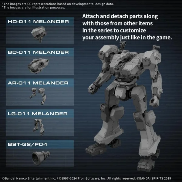 ARMORED CORE VI - Balam Industries BD-011 Melander - Model Kit