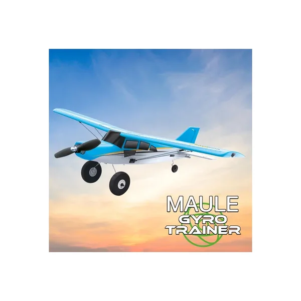 Avion électrique radiocommandé MAULE GYRO TRAINER bleu Mode 1 RTF