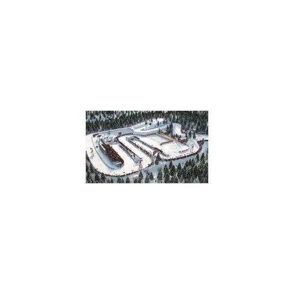 BIATHLON CRYSTAL GLOBE Double-pistes 3D Lenzerheide CH