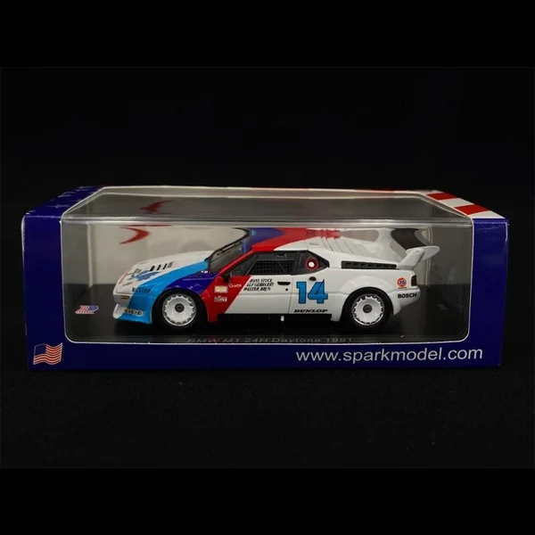 BMW M1 n° 14 24h Daytona 1981 1/43 Spark US085
