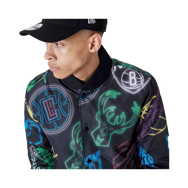 Bomber New Era NBA All Over Print Noir