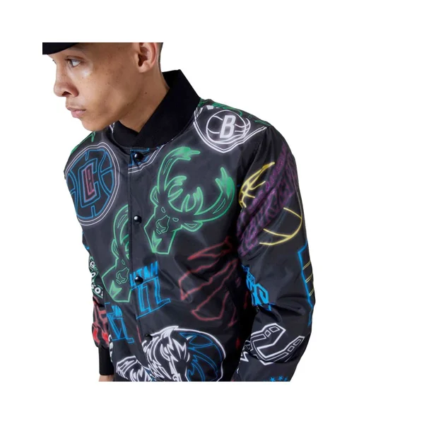 Bomber New Era NBA All Over Print Noir
