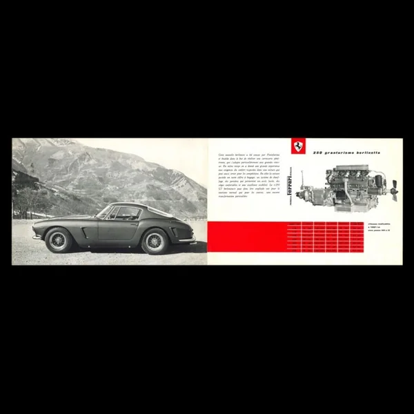 Brochure Ferrari 250 granturismo berlinetta 1961 en Français