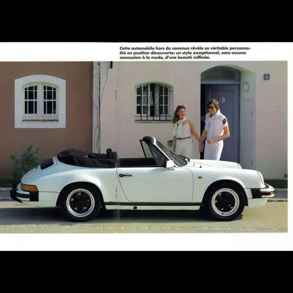 Brochure Porsche 911 SC Cabriolet en français