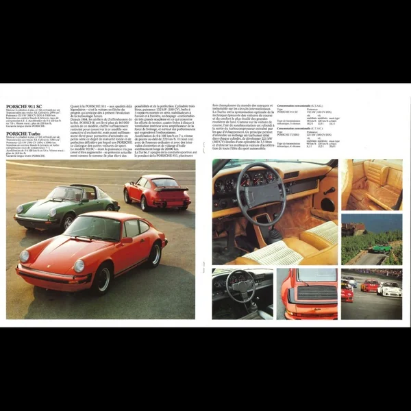Brochure Porsche Gamme Porsche 1979 en français