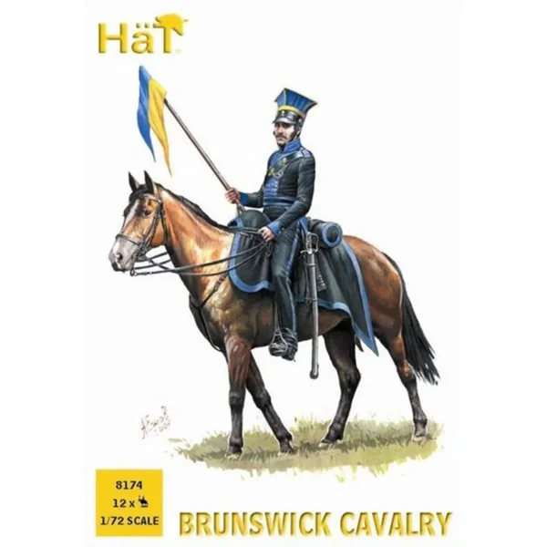 Brunswick cavalerie napoléonienne : 12 cavaliers montés