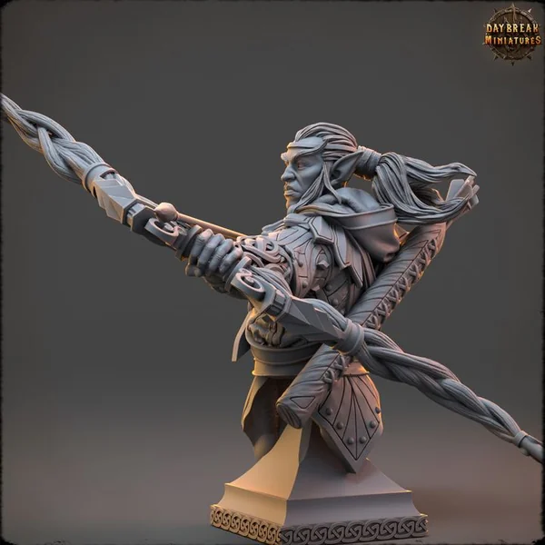 Buste d’archer elfe