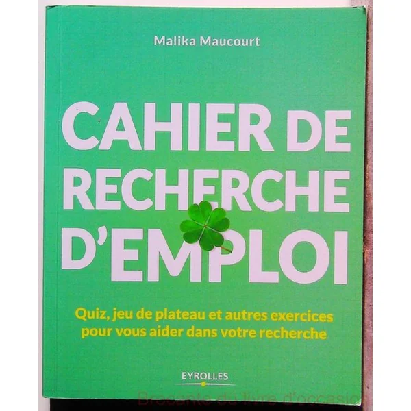 Cahier de recherche d'emploi-