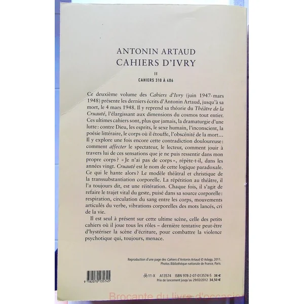Cahiers d'Ivry (Tome 2-Cahiers 310 à 406)-