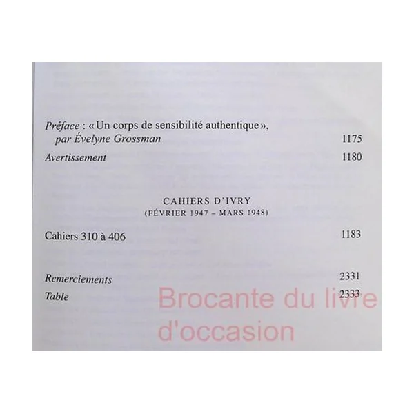 Cahiers d'Ivry (Tome 2-Cahiers 310 à 406)-