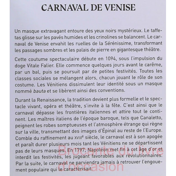 Carnaval de Venise