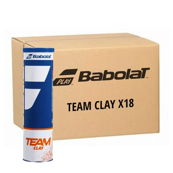 Carton 18 tubes de 4 Balles Babolat Team