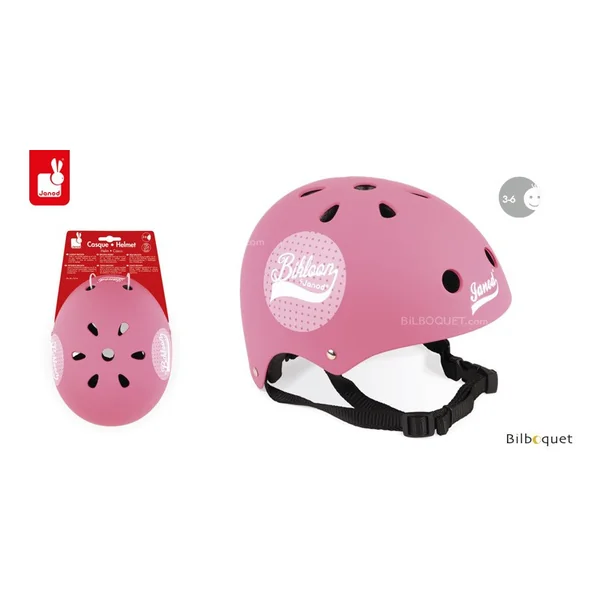 Casque rose à pois Bikloon - Taille S