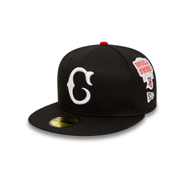 Casquette New Era 59FIFTY Cincinnati Reds Cooperstown Patch Noir