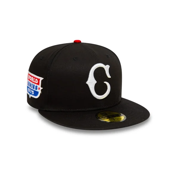 Casquette New Era 59FIFTY Cincinnati Reds Cooperstown Patch Noir