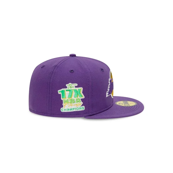 Casquette New Era 59FIFTY Fitted LA Lakers Citrus Pop Violet