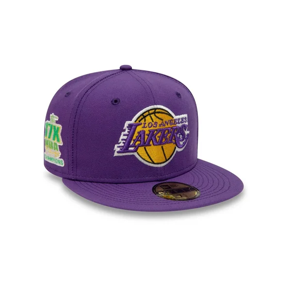 Casquette New Era 59FIFTY Fitted LA Lakers Citrus Pop Violet