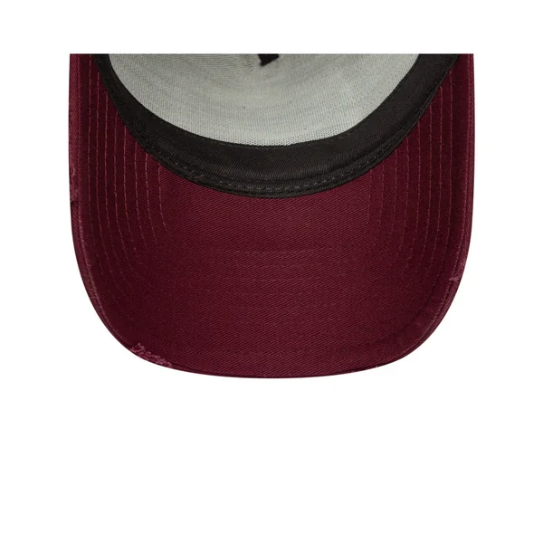 Casquette New Era 9FORTY Patch Wash Aframe bordeaux
