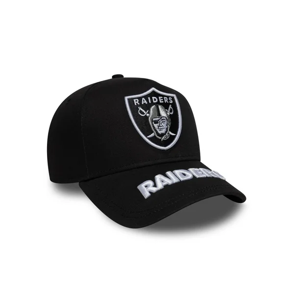 Casquette New era Raiders Eframe Visor Hit Noir