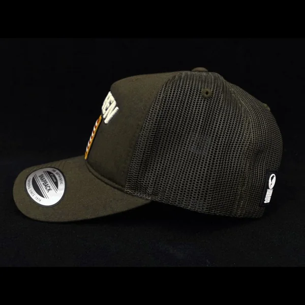 Casquette Steve McQueen Snapback Vert Kaki Drapeau USA - homme