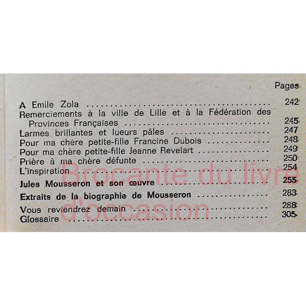 Cent Poèmes de Jules Mousseron-