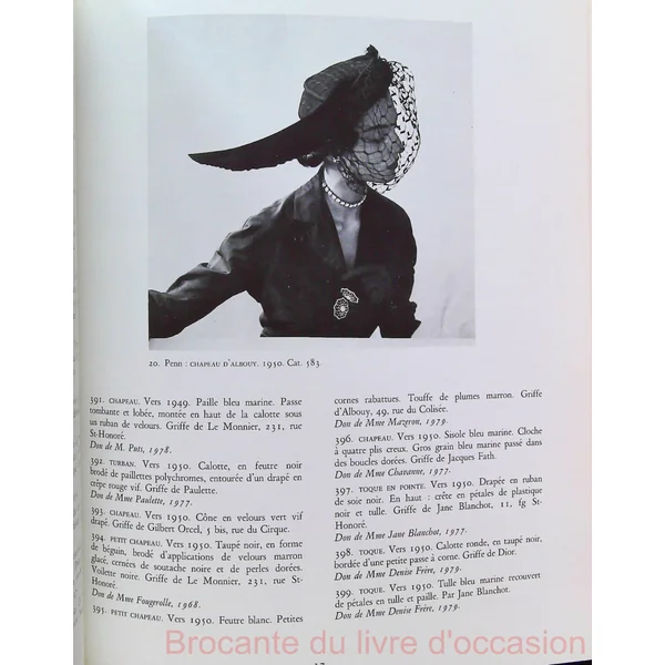 Chapeaux, 1750-1960