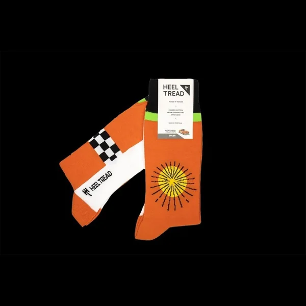 Chaussettes Jägermeister orange / vert / noir - mixte - Pointure 41/46