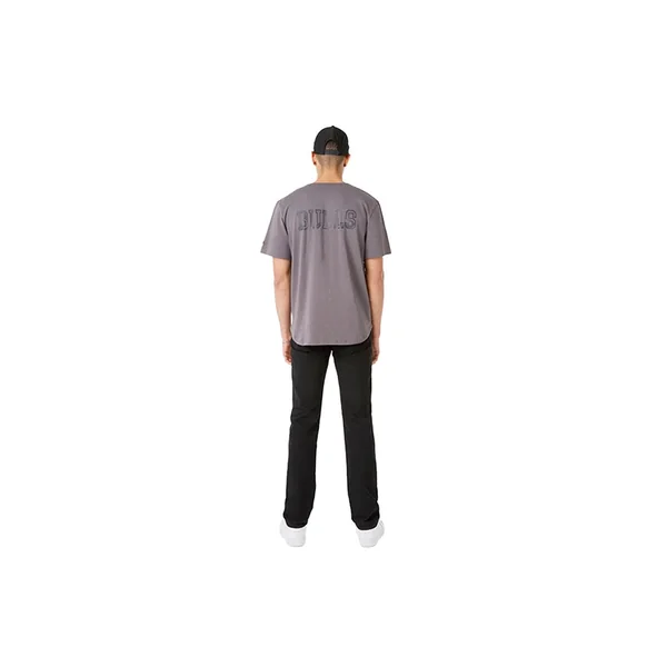Chemise de baseball New Era grise des Chicago Bulls