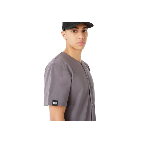 Chemise de baseball New Era grise des Chicago Bulls