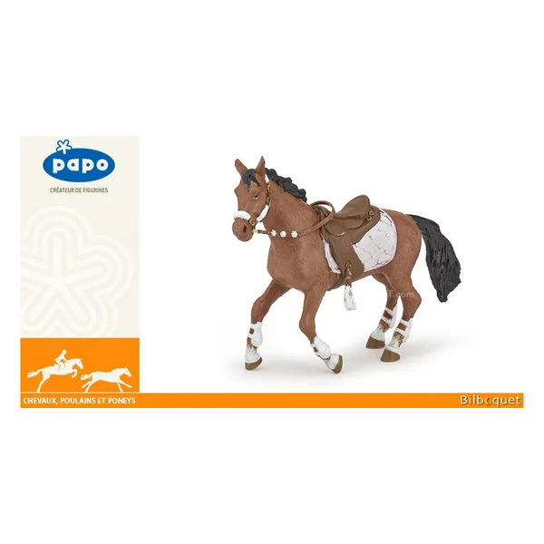 Cheval de la cavalière fashion hiver - Figurine en plastique