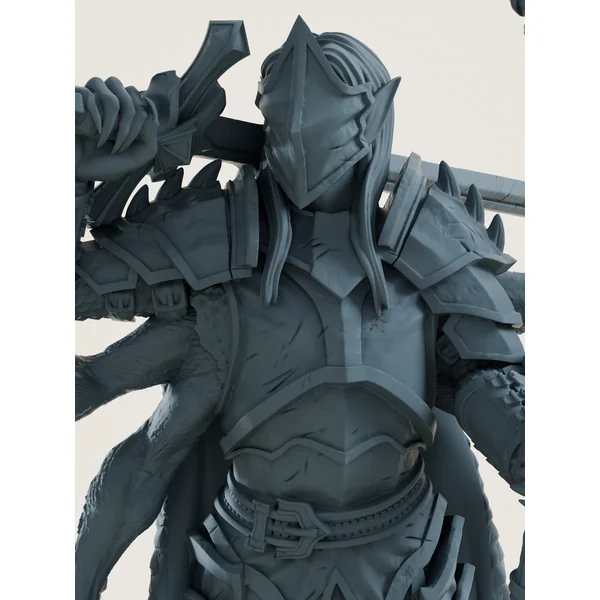 Chevalier multidimensionnel en armure