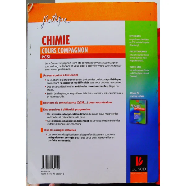 Chimie Cours Compagnon Pcsi-