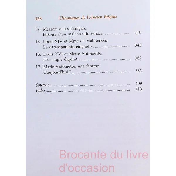 Chroniques de l'Ancien Régime-