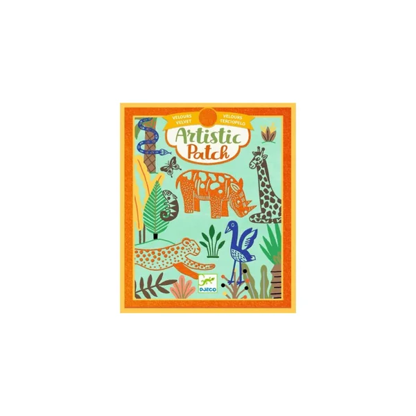 Collage Artistic Patch Velvet Animaux sauvages