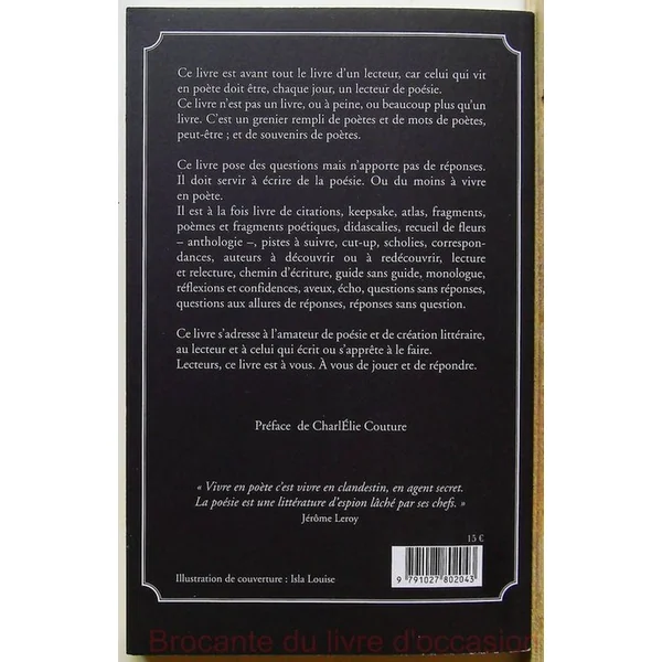 Comment vivre en poète-