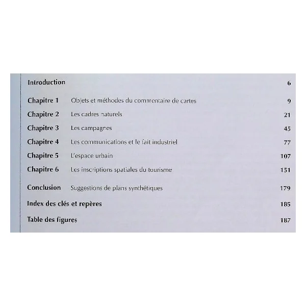 Commenter la carte topographique - Aux examens et Concours